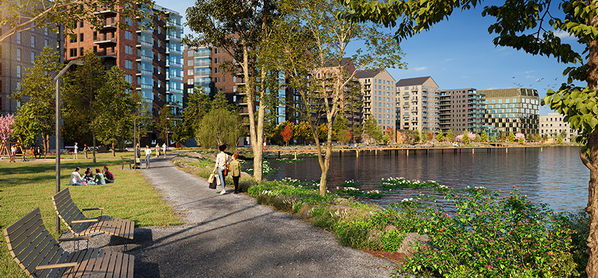 Visionsbild från Skeppsbroparken